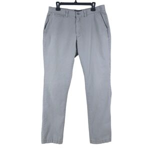 American Rag Straight Leg Chino 100% Cotton Gray Pants Mens 34x34